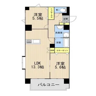 ル・ボヌール【7階】の間取り