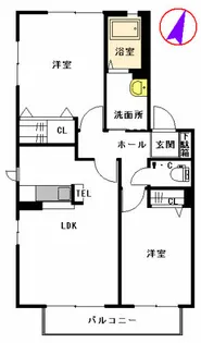 パレス・グローリーK&K【2階】の間取り