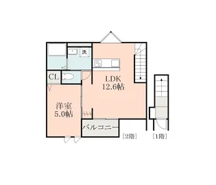 1LDKの間取り画像