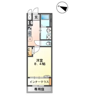 SーBLOOD OZU BASE【103号室】の間取り