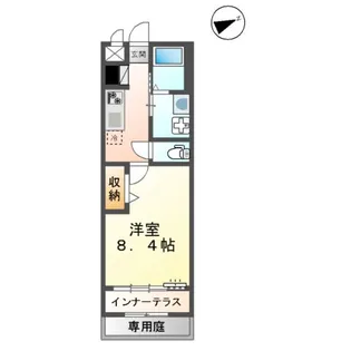 アジュール【102号室】の間取り