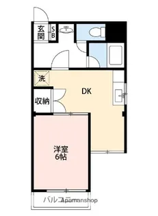 セザール田迎【201号室】の間取り