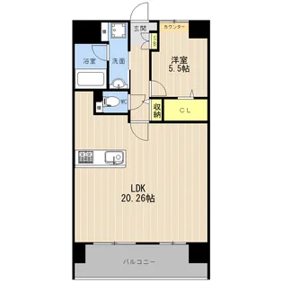 LIBTH菊陽Ⅱ【8階】の間取り