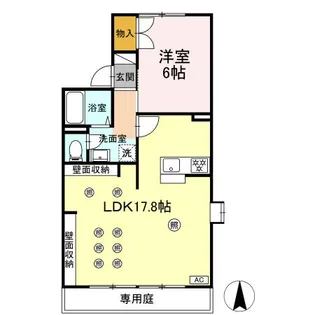 セジュールT・S【101号室】の間取り