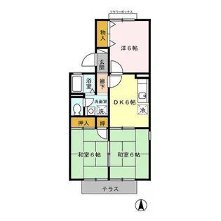 セジュールコートⅡ【1階】の間取り