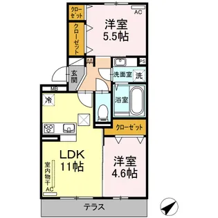 グランドヴィラ A棟【1階】の間取り
