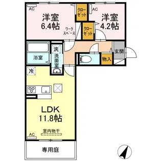 Dプレイス みずき台【1階】の間取り