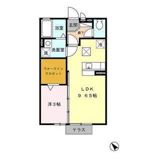 ラ・フーガ【1階】の間取り