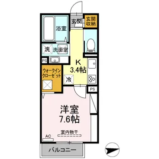 レアール・パレスト【1階】の間取り