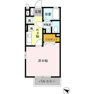 フリューリング【2階】の間取り