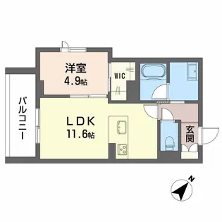 ベンガレンシス【3階】の間取り