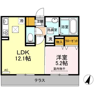 セキュレア須屋 L棟【1階】の間取り