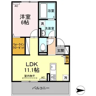 ブルー ビー ガーデン【2階】の間取り