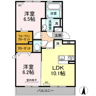 アーブルヒルズ【2階】の間取り