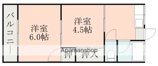 第1西原アパート【1階】の間取り