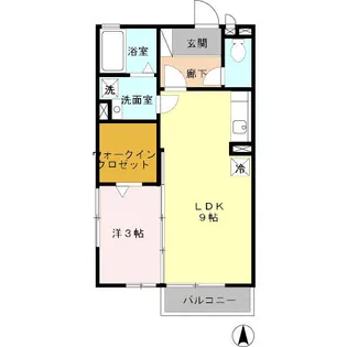 ルミエール ユウ【203号室】の間取り