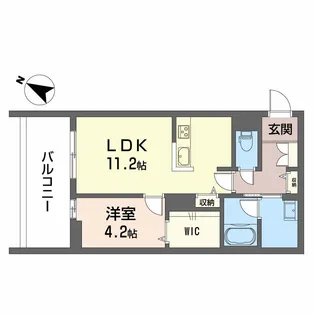 PARADISO本荘【2階】の間取り