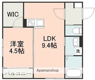 CASAGARDEN戸島【1階】の間取り