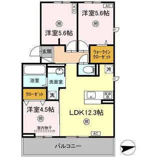 ヴィラ・セレーノ【3階】の間取り