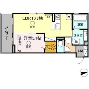 CREST(クレスト)【2階】の間取り