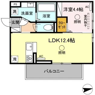 CREST(クレスト)【2階】の間取り