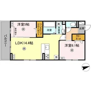 TORISIA上代【2階】の間取り