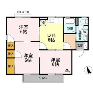 シャルマン室【2階】の間取り