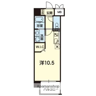 CJ AMB【9階】の間取り