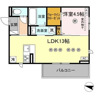 TORISIA飛田【2階】の間取り