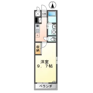 サンウイング【201号室】の間取り