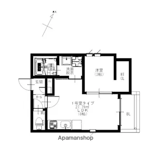 R−SMART W 熊大病院【3階】の間取り