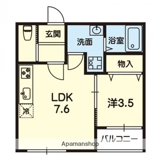 ステラ龍田【204号室】の間取り