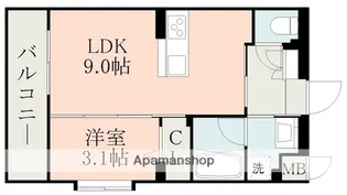 ラ・シック菊陽Ⅲ【4階】の間取り