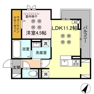 シャルム新屋敷【3階】の間取り