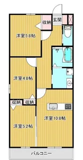 MAISON DE K Ⅲ【1階】の間取り