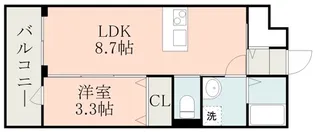 ラ・シック嘉島Ⅳ【3階】の間取り