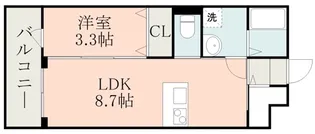 ラ・シック嘉島Ⅳ【2階】の間取り