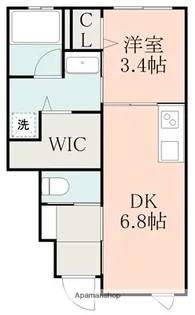 PURITY長嶺南【1階】の間取り