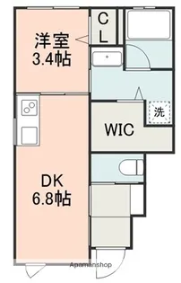 PURITY長嶺南【1階】の間取り