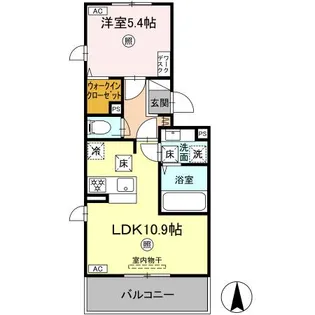 SAKURA A棟【1階】の間取り