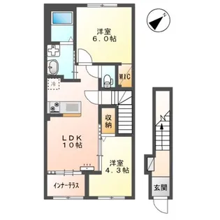 LE.LIEN広崎【206号室】の間取り