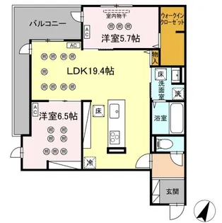 LUMINA(ルミナ) I棟【1階】の間取り