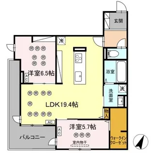 LUMINA(ルミナ) II棟【2階】の間取り