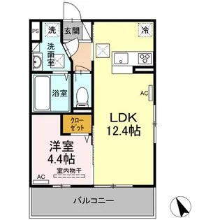 グレンディールIII【1階】の間取り