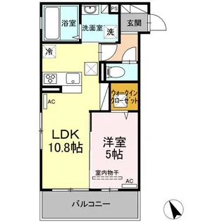 グレンディールIII【1階】の間取り