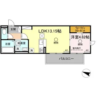 ビブロスポンテII【1階】の間取り