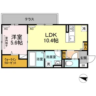 グレンディールII【2階】の間取り