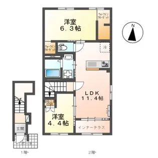 LIBERTE【207号室】の間取り