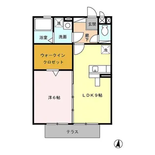 ルミエール昭和【1階】の間取り