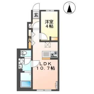 (仮称)嘉島町アパート【101号室】の間取り